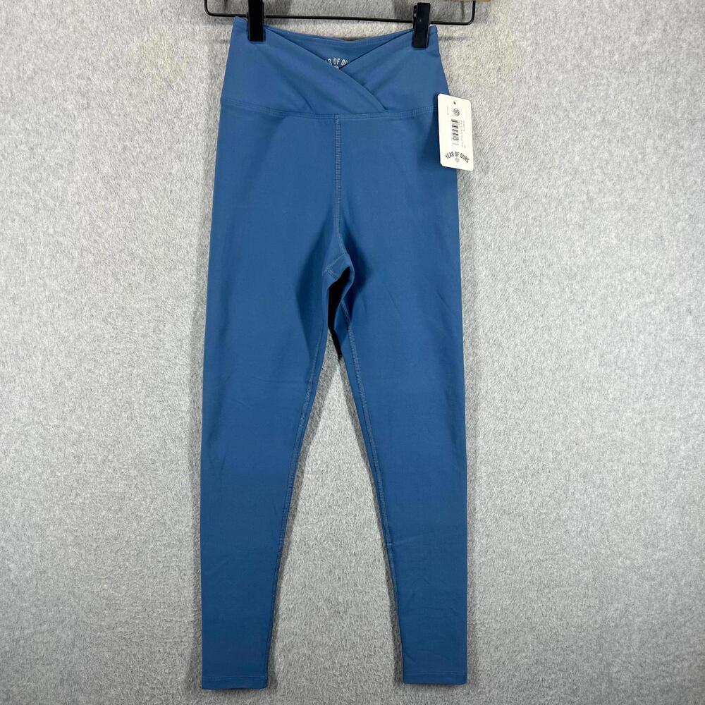 Year of Ours Ribbed Veronica Legging Tide‎ Blue Women’s Size XS NWT